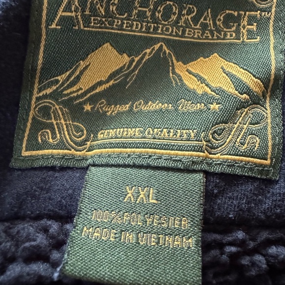 Anchorage Expedition Flannel Shirt Jacket Black Plaid Fleece Lined Size XXL - Picture 4 of 5